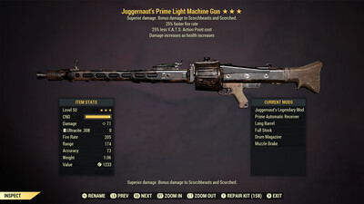 Juggernaut 25/25 Light Machine Gun