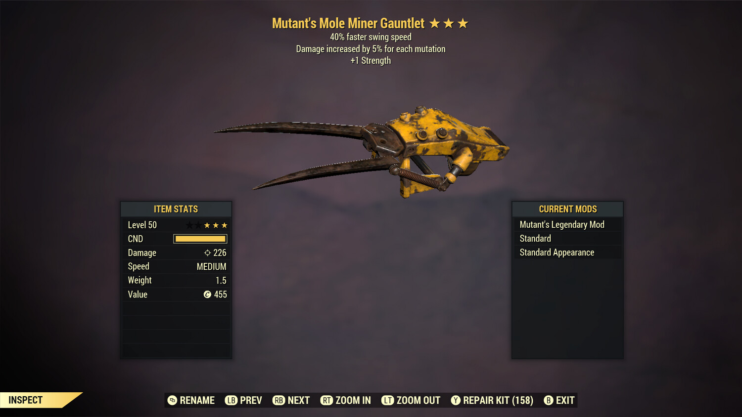 Mutant 1S/SS Mole Miner Gauntlet