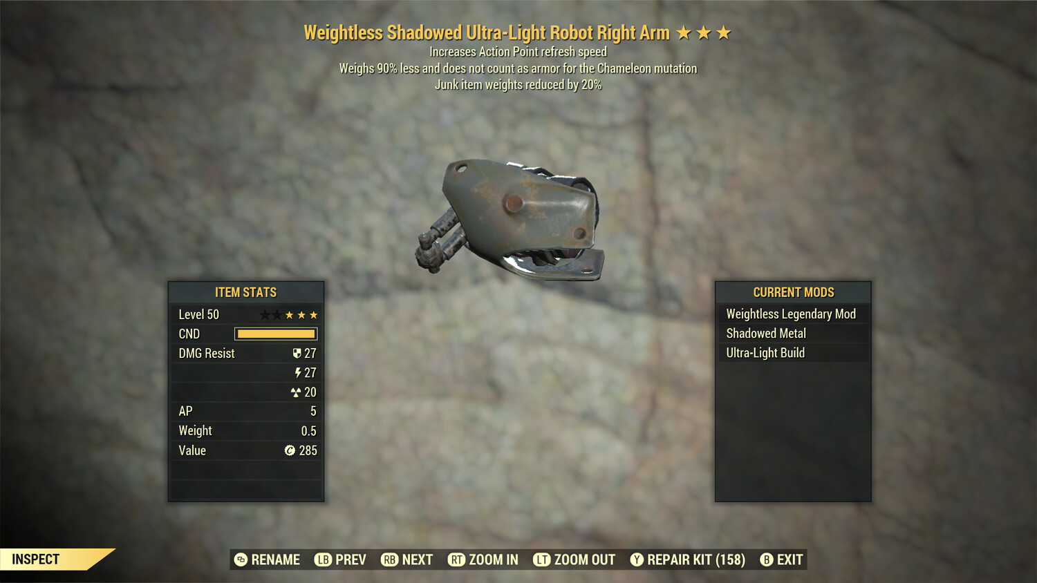 Weightless AP JWR Robot RA