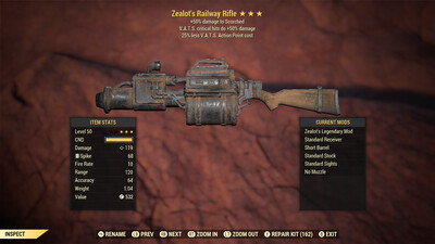 Zealots 50/25 Railway Rifle