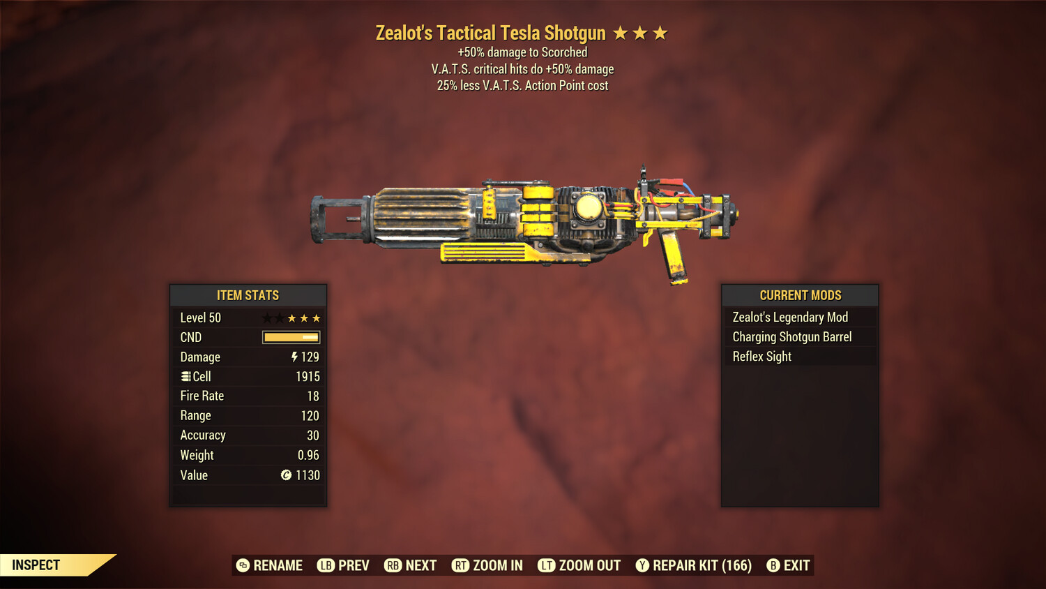 Zealots 50/25 Tesla Rifle