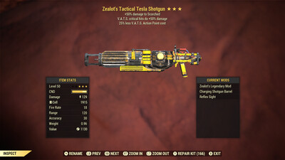 Zealots 50/25 Tesla Rifle