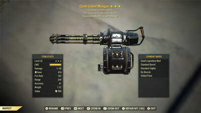 Legacy Guilded Quad Ap/25 Minigun