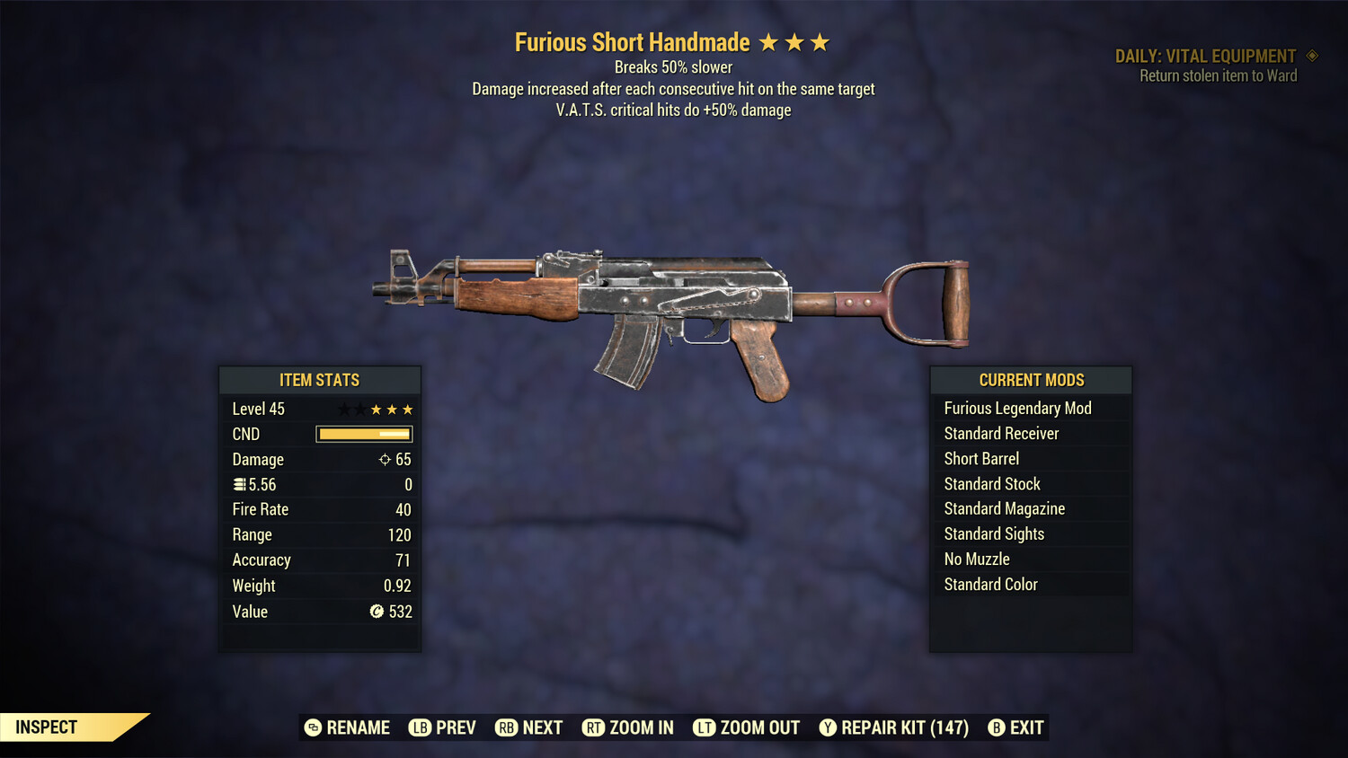 Furious 50/Durability Handmade