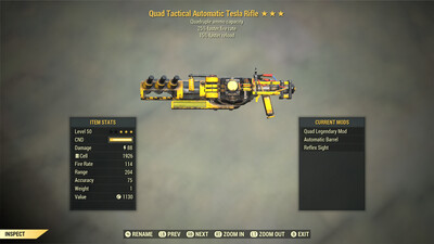 Quad 25/15r Tesla Rifle