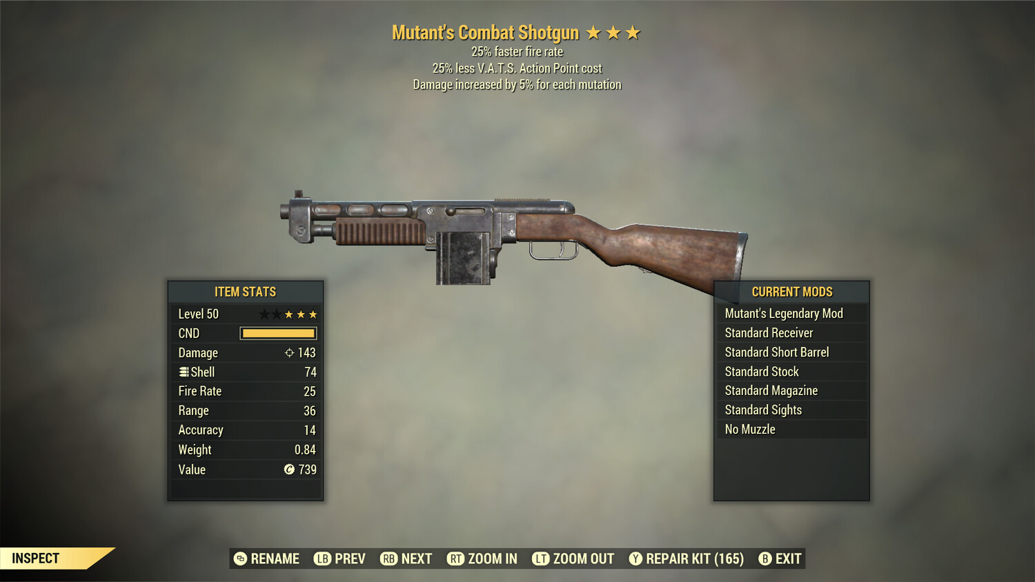 Mutant 25/25 Combat Shotgun