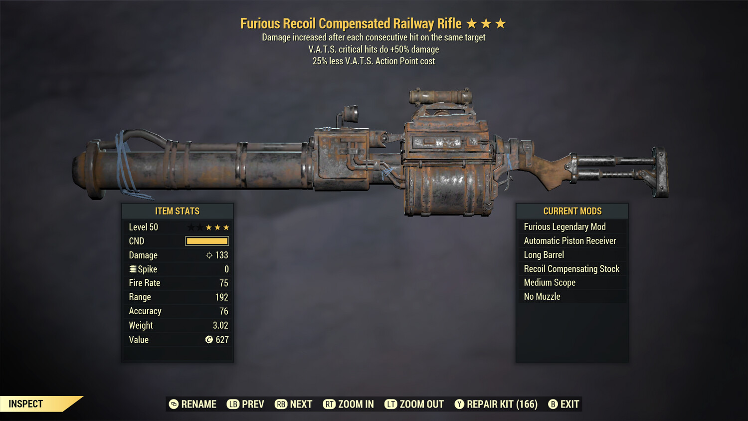 Furious 50/25 Railway Rifle