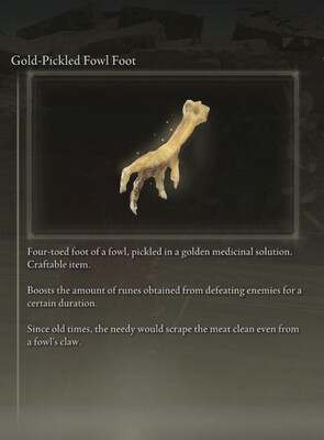 Gold Pickled Foul Foot X10