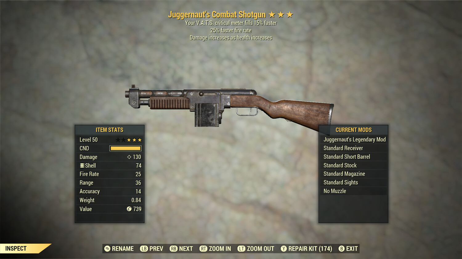 Juggernaut 25/15c Combat Shotgun