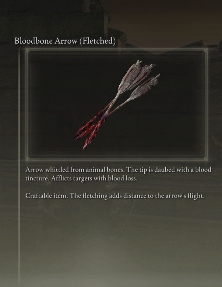 Blood Bone Arrow Fletched X99