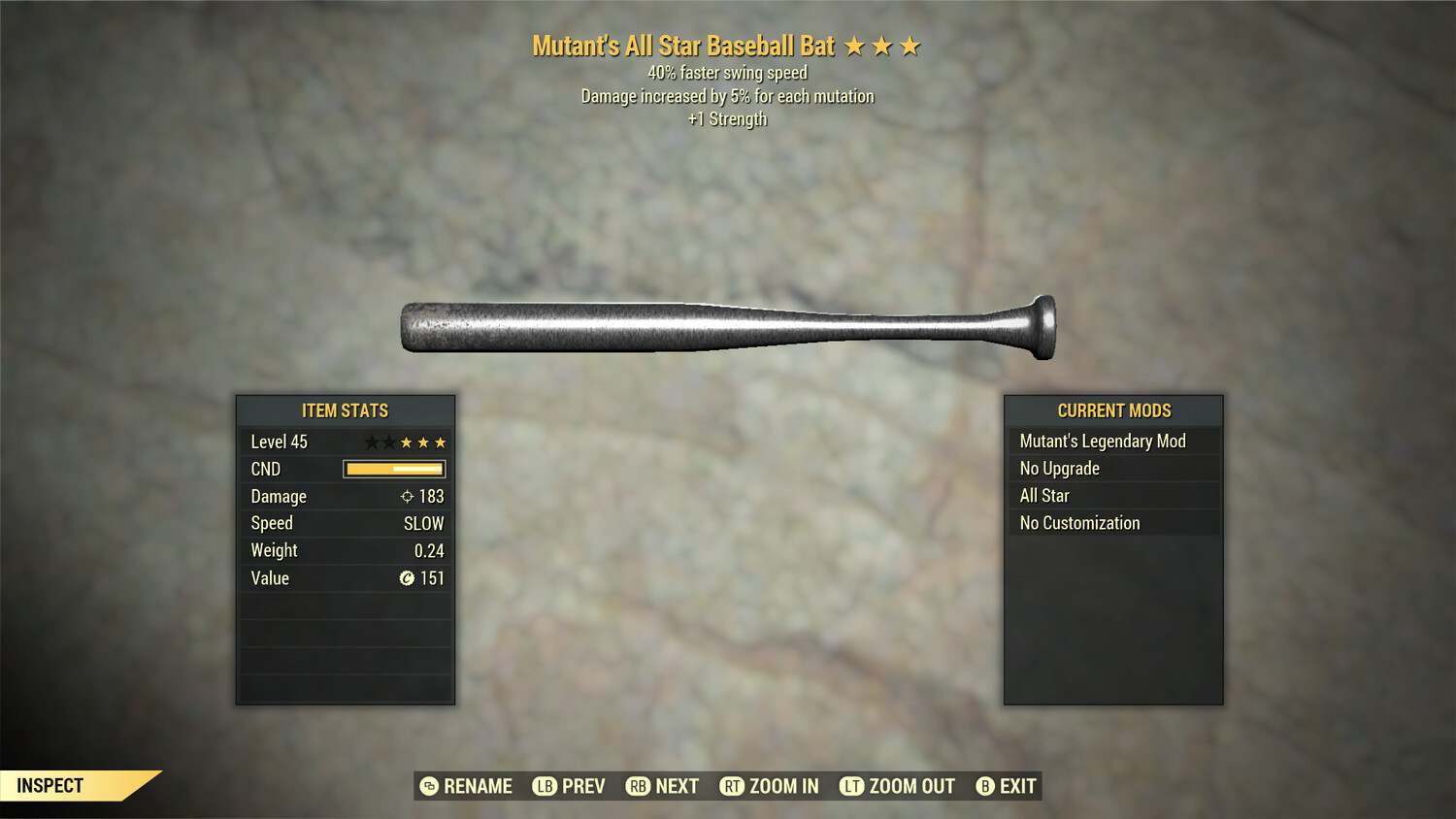 Mutant 1S/SS Baseball Bat