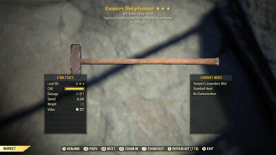 Vampire 1S/SS Sledgehammer