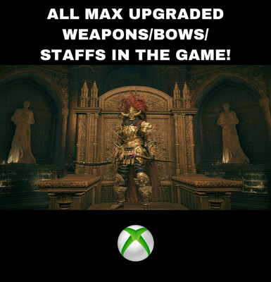 All The Weapons/Staffs/Bows In The Game Max Upgraded