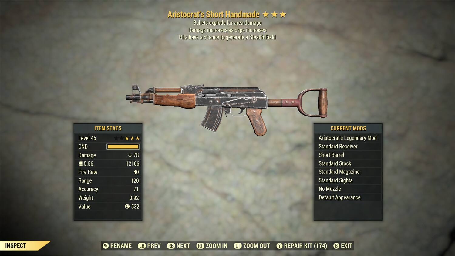 Aristocrat Explosive Stealth Handmade