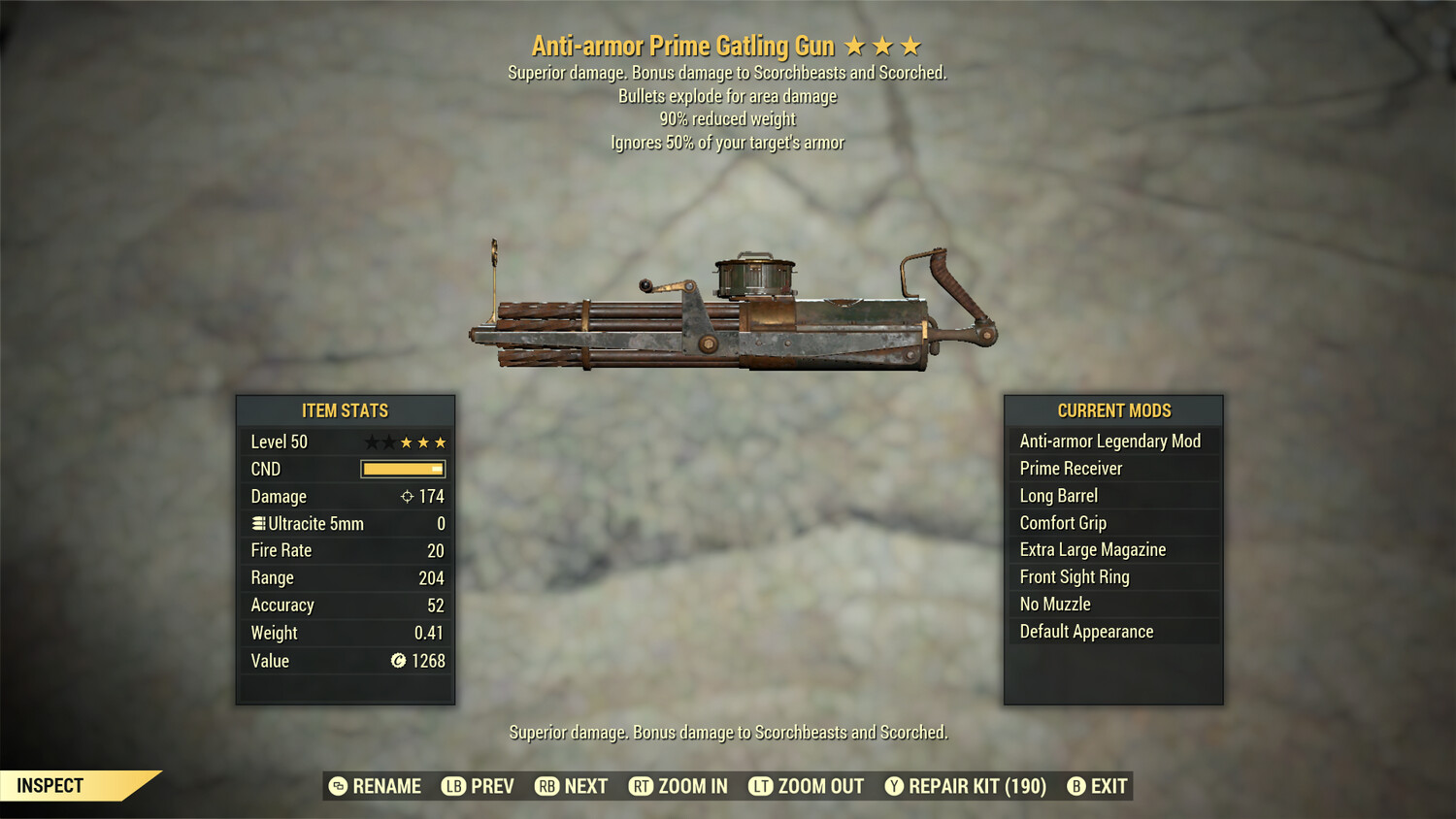 Anti Armor Explosive 90 Gatling Gun