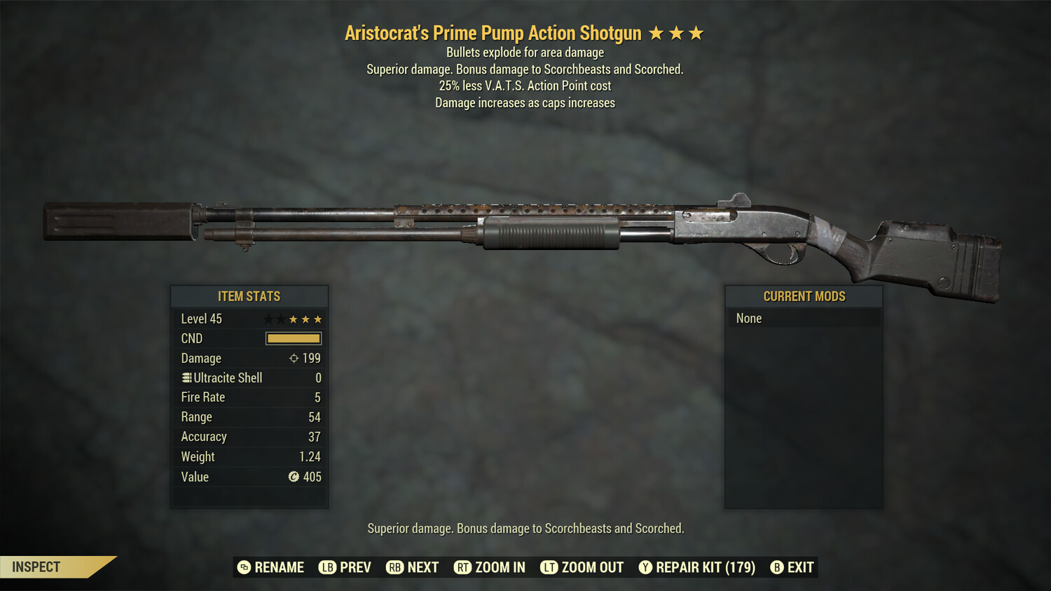 Aristocrat Explosive 25 Pump Action Shotgun