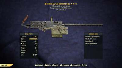 Bloodied Explosive 15r 50-cal Machine Gun