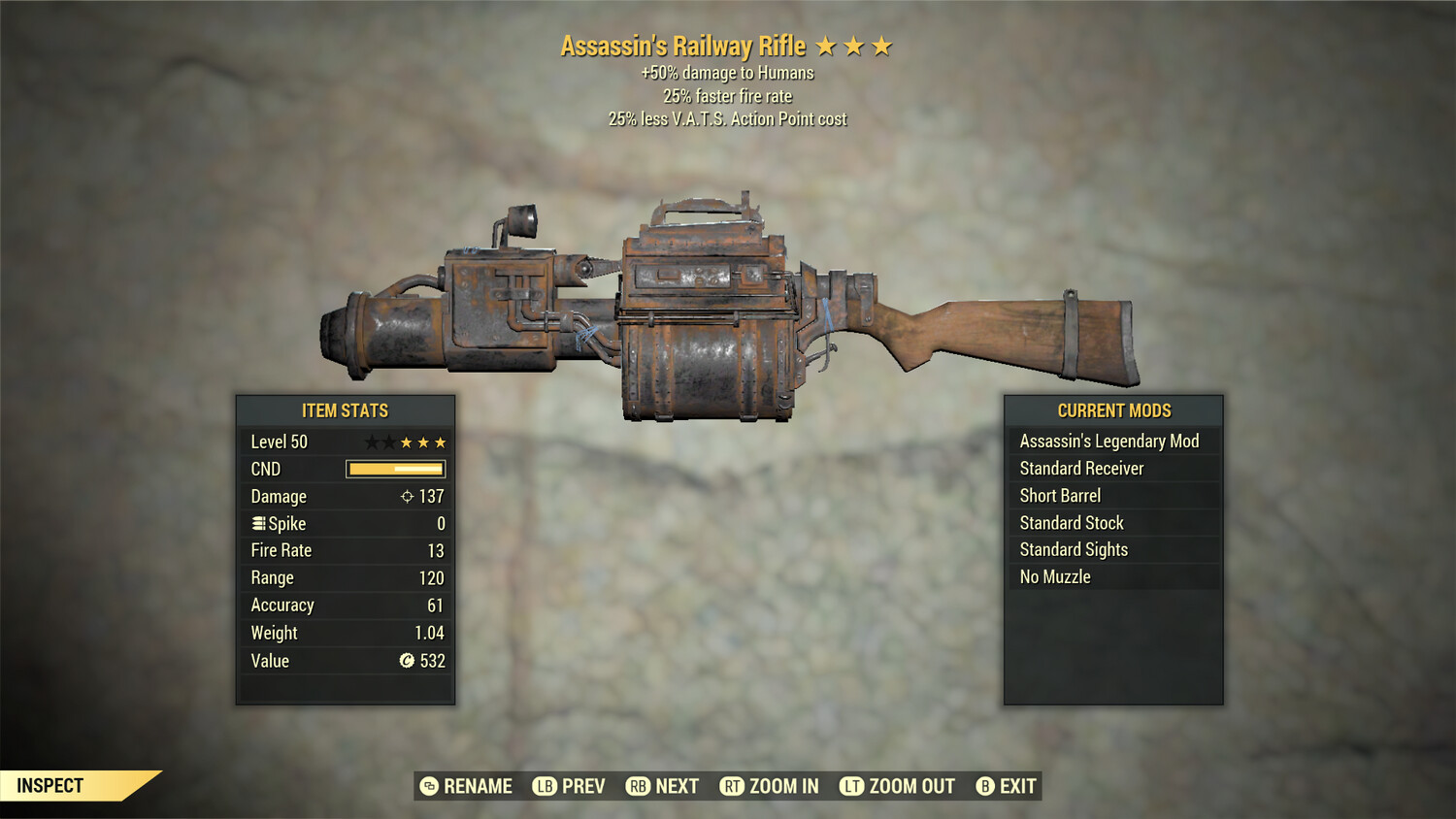 Assassins 25/25 Railway Rifle