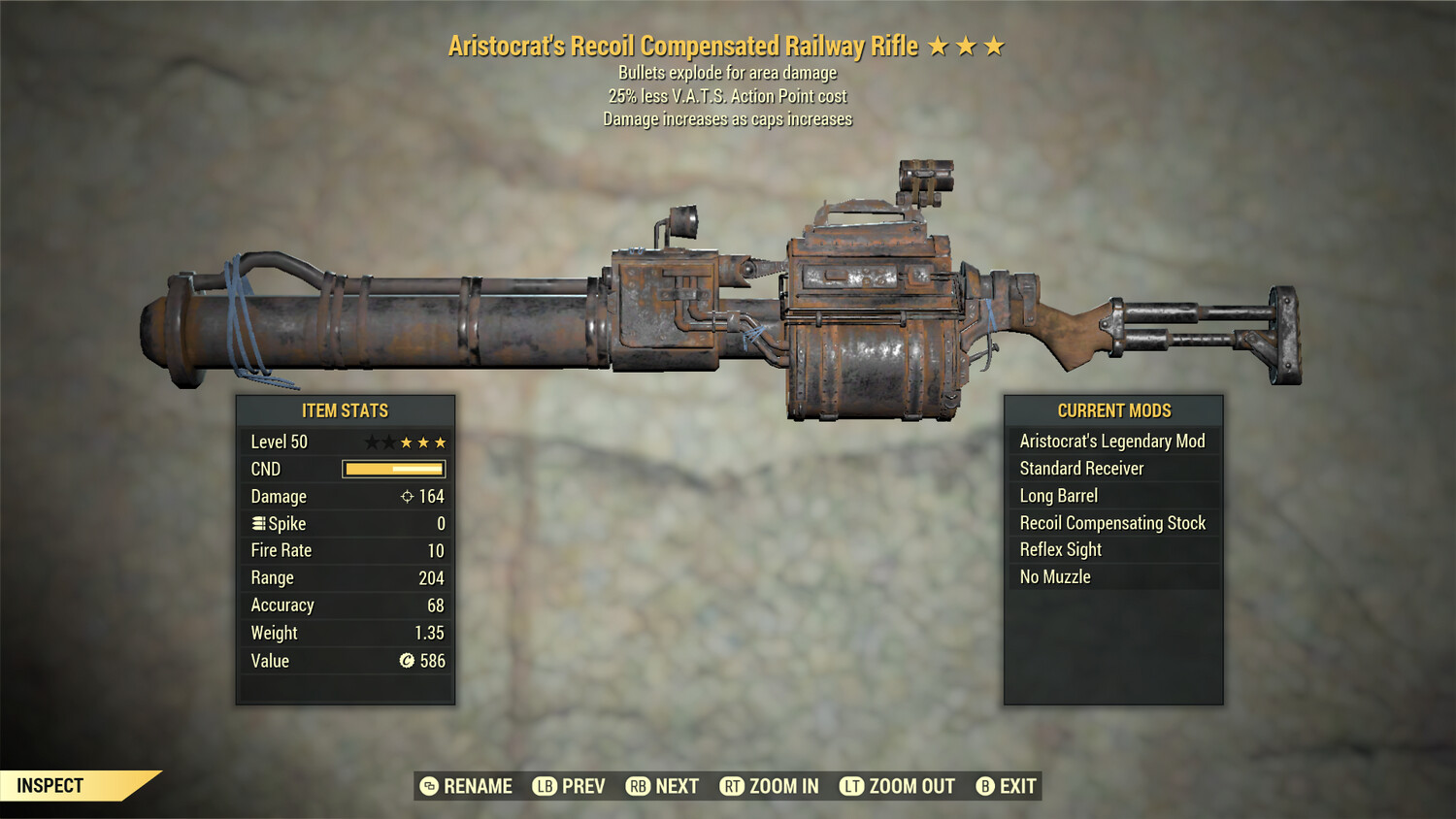 Aristocrat Explosive 25 Railway Rifle