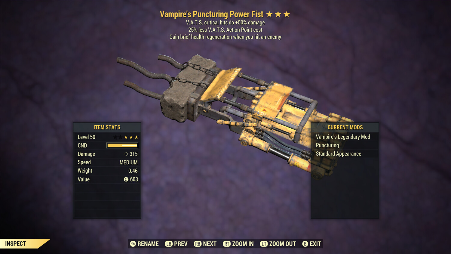 Vampire 50/25 Power Fist