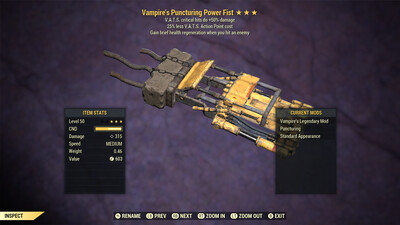Vampire 50/25 Power Fist