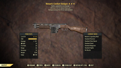 Mutant Explosive 25 Combat Shotgun