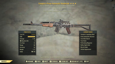 Vampire Explosive 15r Handmade