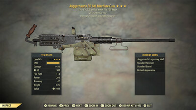 Juggernaut 25/15c 50-cal Machine Gun