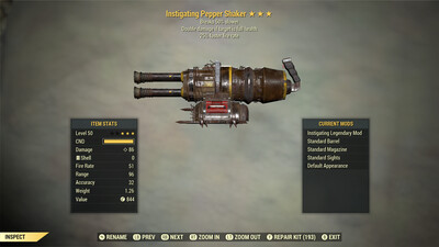 Instigating 25/Durability Pepper Shaker