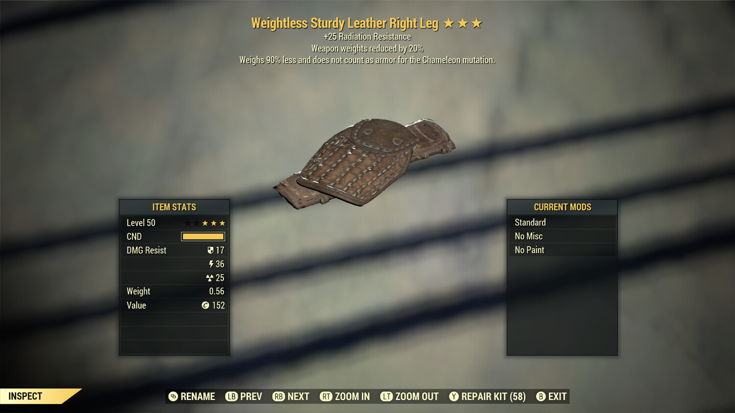 Weightless Radiation/WWR Leather RL