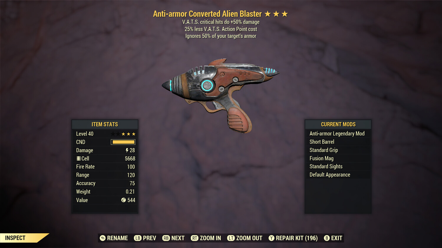 Anti Armor 50/25 Alien Blaster