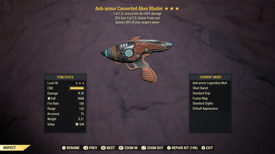 Anti Armor 50/25 Alien Blaster