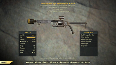 Medic Explosive 90 Pipe Revolver Rifle