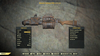 Mutant 25/25 Railway Rifle