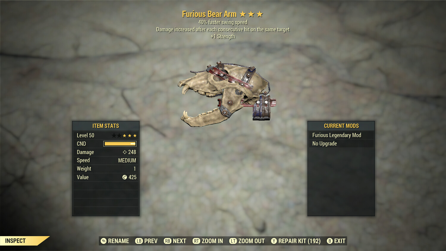 Furious 1S/SS Bear Arm