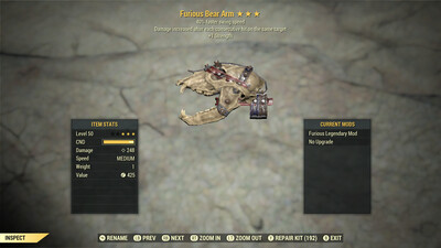 Furious 1S/SS Bear Arm