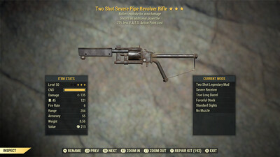 Two Shot Explosive 25 Pipe Revolver Rifle