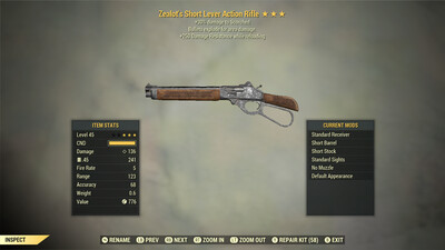 Zealots Explosive 25 Lever Action Rifle