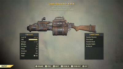 Zealots Explosive 250 Railway Rifle