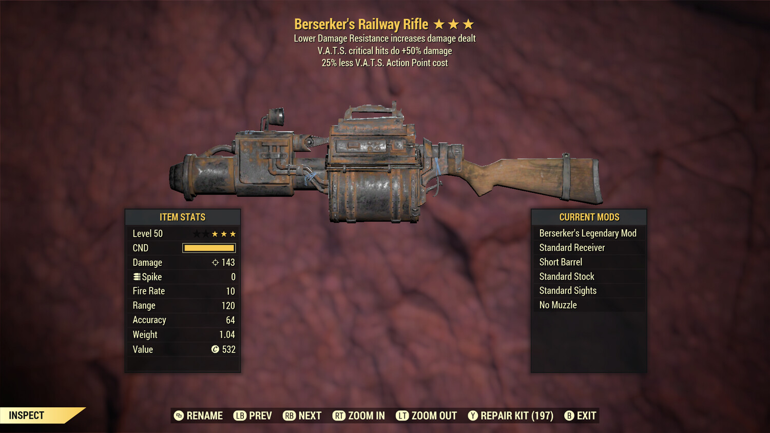 Berserker 50/25 Railway Rifle