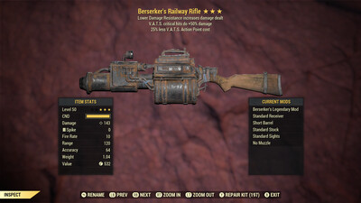 Berserker 50/25 Railway Rifle