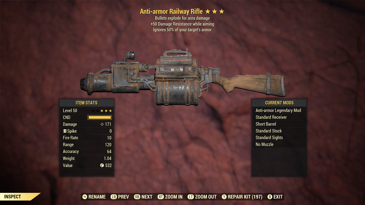 Anti Armor Explosive 50 Railway Rifle