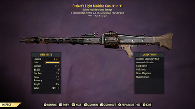 Stalkers Explosive 90 Light Machine Gun