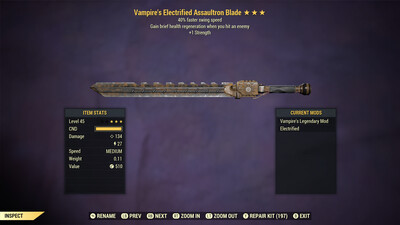 Vampire 1S/SS Assaultron Blade