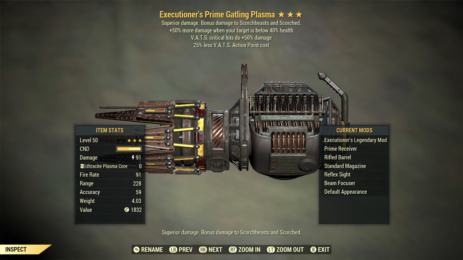 Executioners 50/25 Gatling Plasma