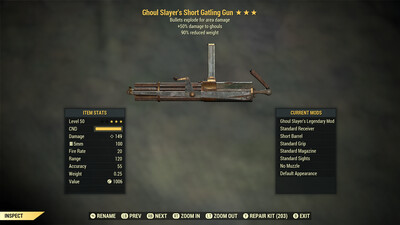 Ghoul Slayers Explosive 90 Gatling Gun