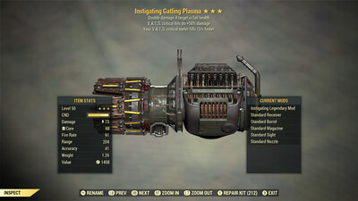 Instigating 50/15 Gatling Plasma