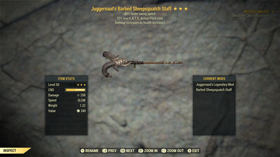 Juggernaut SS/25 Sheepsquatch Staff