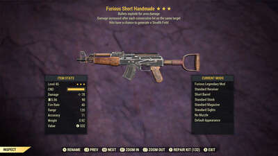 Furious Explosive Stealth Handmade