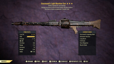 Gourmand Explosive Stealth Light Machine Gun